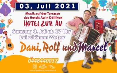 Musik auf der Terrasse des Hotel Zur Au in Dällikon – 03, JULI 2021