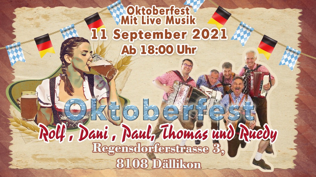 Oktoberfest avec musique live (11.09.2021)