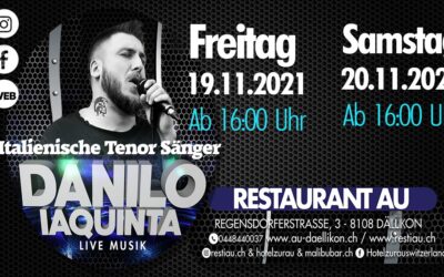 Musical entertainment with Danilo Iaquinta (November 19, 2021) and (November 20, 2021)