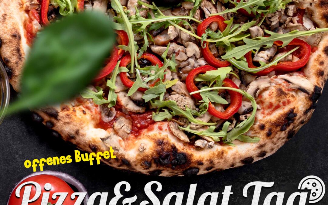 offenes Buffet Pizza und Salattag